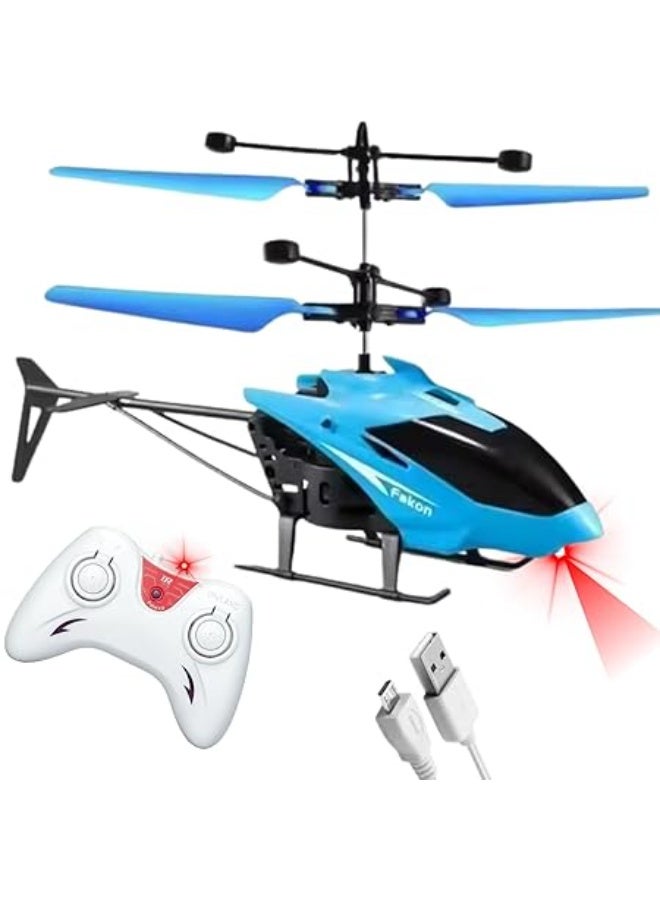 Flying Mini Rc Infraed Induction Helicopter Aircraft Flashing Light Toys For Kid - Image 1